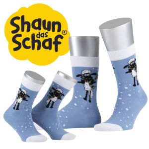 Socke mit Motiv Shaun das Schaf Weihnachten