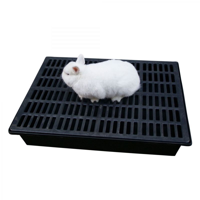 Kaninchenstall mit Kotwanne 15cm (4 Boxen)