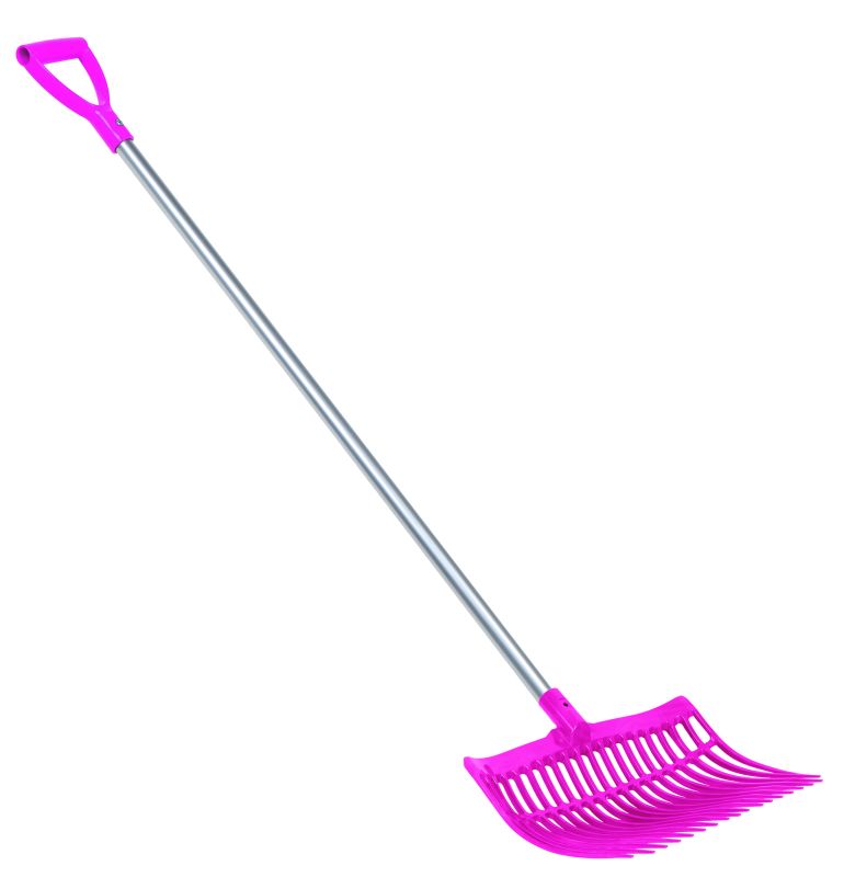 Spänegabel pink mit Stiel - Original V-Fork